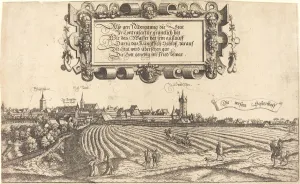 View of Nuremberg from the West [right section], 1552. Creator: Hans Sebald Lautensack