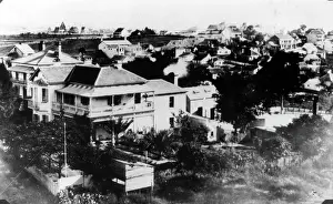 British Colony Prints: View from observatory toward Brisbane Grammar School, c1882. Creator: Unknown