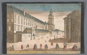 Prepared Paper Prints: View of the Observatory and the Jesuit College in Rome, 1700-1799. Creator: Unknown