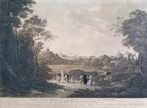 Aberdeen Prints: View of Old Aberdeen, including King's College and Cathedral