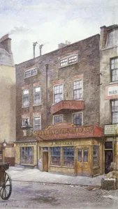 View of the Old Black Jack Inn, Portsmouth Street, Westminster, London, 1883. Artist