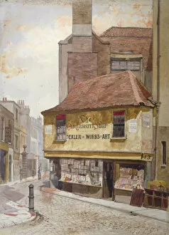 Dickensian Gallery: View of the Old Curiosity Shop, Portsmouth Street, Westminster, London, 1879. Artist