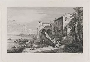 Boisseux Jean Jacques De Collection: View of Old Customs House in Rome, 1807. Creator: Jean-Jacques de Boissieu