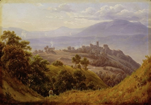 View of Olevano, probably 1834. Creator: Thomas Fearnley