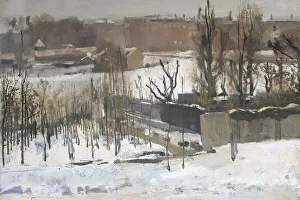 Breitner George Hendrik Prints: View of the Oosterpark, Amsterdam, in the Snow, 1892. Creator: George Hendrik Breitner
