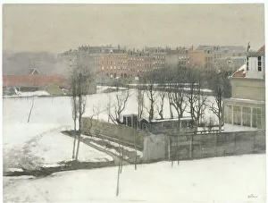Witsen Willem Prints: View of the Oosterpark in the snow, c.1870-c.1923. Creator: Willem Witsen