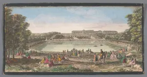 Orangery Prints: View of the orangery of the Versailles palace, 1700-1799. Creators: Anon, Jacques Rigaud