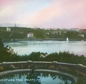 Oslo Collection: View from Oscarshall, Christiania, (Oslo), Norway, late 19th-early 20th century. Creator