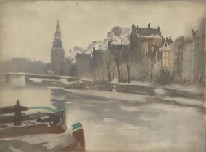 Tiller Prints: View over the Oude Schans on the Montelbaanstoren, 1870-1923. Creator: Willem Witsen