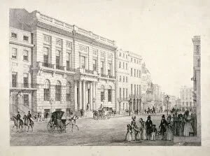 Pall Mall Gallery: View of Oxford and Cambridge University Club, in Pall Mall, Westminster, London, c1840