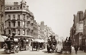 View down Oxford Street, London, 19th century