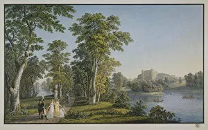 View of the Palace in Gatchina from the Park, 1753. Artist: Lory, Gabriel Ludwig, the Elder (1763-1840)