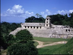 Images Dated 28th June 2013: View of The Palace in the Mayan ruins of Palenque