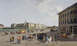 Palace Square Prints: View of the Palace Square from the Nevsky Prospekt