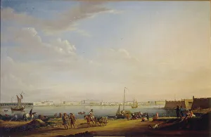 Palace Square Prints: View of the Palace Square and Summer Garden from the Petersburg District