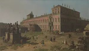 Palazzo Del Quirinale Prints: View of the Palazzo del Quirinale, Rome, c1750. Creator: Canaletto (1697-1768)