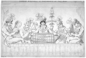 Edward Francis Prints: View of the Pandean Minstrels in performance at Vauxhall, London, c1800. Artist: John Lee