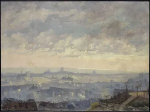 18th Arrondissement Prints: View of Paris, taken from the heights of Montmartre