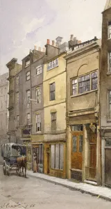 John Crowther Prints: View of the parish clerks hall, Silver Street, London, 1888. Artist: John Crowther