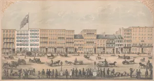 View of Park Place, New York, from Broadway to Church Street, North Side, A.D View of Park Place, New York, from Broadway to Church Street, North Side, A.D
