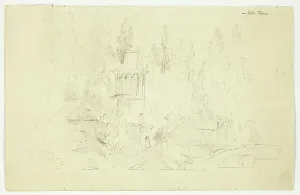 View of the Park at Versailles: Petit Trianon, n.d. Creator: Pierre Antoine Mongin