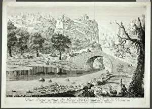Stone Bridge Prints: View of Part of the Pathway of the Giants of Vals in Vivarais