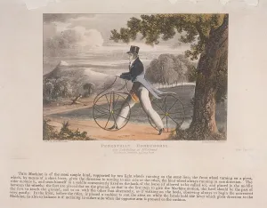 Hobby Horse Prints: View of a Pedestrian Hobbyhorse, 1819