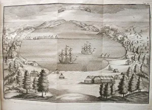 Kamchatka Prints: View of the Petropavlovsk Harbor, 1755