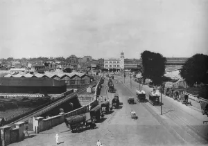 View Towards the Pettah or Native Quarter, Colombo, Showing Khan Clock Tower, c1890, (1910). Artist: Alfred William Amandus Plate