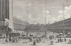 Canaletto Giovanni Antonio Gallery: View of Piazza San Marco, with the church of San Geminiano at the far end