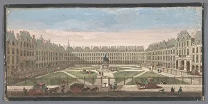 Place Royale Prints: View of the Place Royale in Paris, 1700-1799. Creators: Anon, Jacques Rigaud