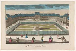 Landscaped Prints: View of the Place Royale in Paris, 1745-1775. Creator: Anon