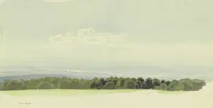 1875 Prints: View from Platte Hunting Lodge across the Rheingau region