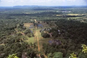 Unesco Prints: View of the Pleasure Gardens from the Summit of Sigiriya