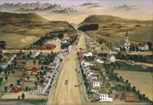 Joseph Henry Prints: View of Poestenkill, New York, ca. 1870. Creator: Joseph H. Hidley