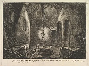 Piranesi Francesco Prints: View of Pompeii (Altra veduta della Stanza dove si preparava il Bogno Caldo... ).n.d
