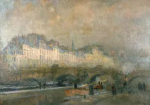 Images Dated 15th August 2005: View of the Pont Neuf and the Ile de la Cite, Paris, late 19th / early 20th century