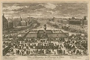 Perelle Prints: View of the Pont Neuf in Paris, Second Half of the 17th cen Creator: Perelle