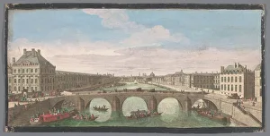 Pont Royal Prints: View of the Pont Royal over the Seine River in Paris