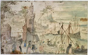 Louis De Caulery Prints: View of the Port, early 17th century. Artist: Louis de Caullery