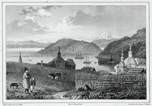 Petropavlovsk Kamchatskiy Prints: View of the port of St Peter and St Paul