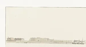 View of the port of Trani, 1778. Creator: Louis Ducros