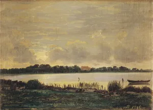 Skovgaard Pc Prints: View Across Præsto Fiord towards the manor of Nyso