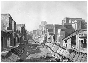 Canopy Gallery: View of Principal Street, Agra, c1860