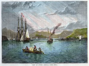 Costa Rican Prints: View of Punta Arenas, Costa Rica, c1880