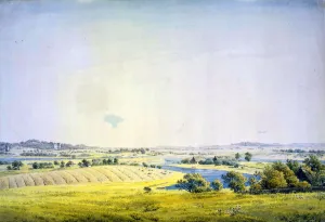 Caspar David Prints: View over Putbus, 1824-1825. Artist: Caspar David Friedrich