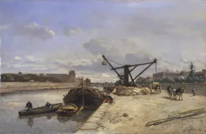 Mounted On Wood Prints: View from the Quai d Orsay, 1854. Creator: Johan Barthold Jongkind