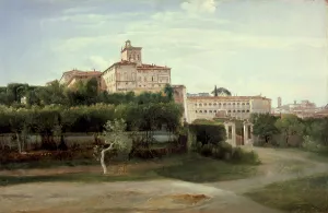 Palazzo Del Quirinale Prints: View of the Quirinal Palace, Rome, c1806. Creator: Francois-Marius Granet