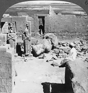 Ramesses Prints: View from the Ramesseum southeast over the plain of Thebes