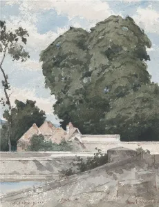 Harpignies Henri Joseph Prints: View from the Ramparts at Chartres, 1893. Creator: Henri-Joseph Harpignies
